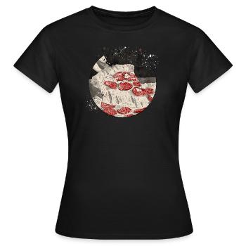 Pizza - Women's T-Shirt - black - Front - AI Model Female 172 dark (172cm)