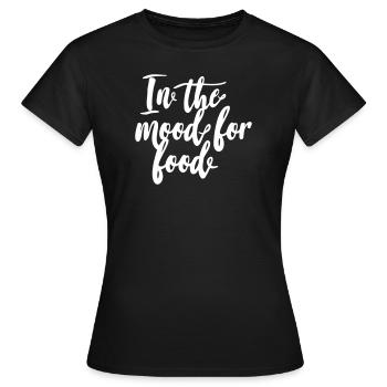 In the mood for food - Women's T-Shirt - black - Front - AI Model Female 172 dark (172cm)