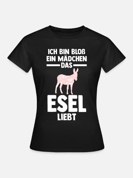 Esel - Frauen T-Shirt - Schwarz