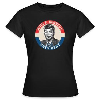 Kennedy pour le président - T-shirt Femme - noir - Devant - AI Model Female 172 dark (172cm)
