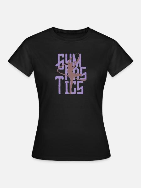Gymnastics gymnastics club track and field gift - Women's T-Shirt - black