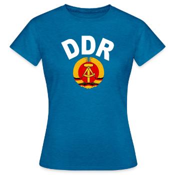 DDR Sport Nicki Trainingsjacke - Frauen T-Shirt - Antikblaues Saphir meliert - Vorne - AI Model Female 172 dark (172cm)