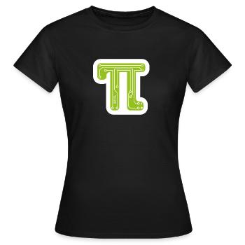 pi - Women's T-Shirt - black - Front - AI Model Female 172 dark (172cm)
