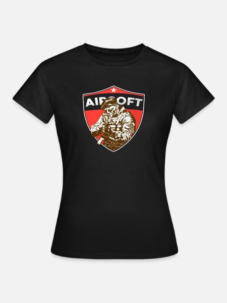 Airsoft - Frauen T-Shirt - Schwarz
