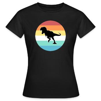 T-Rex - Frauen T-Shirt - Schwarz - Vorne - AI Model Female 172 dark (172cm)