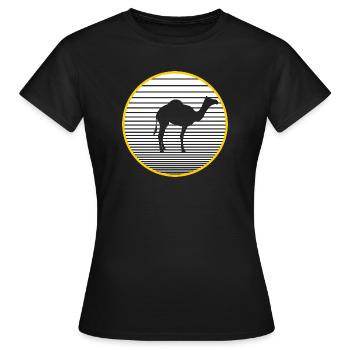 chameau - T-shirt Femme - noir - Devant - AI Model Female 172 dark (172cm)