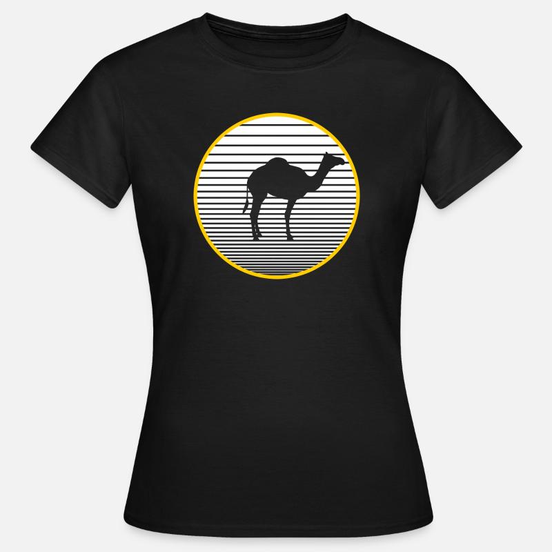 Kamel - Frauen T-Shirt - Schwarz