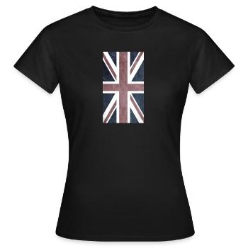 union jack - Women's T-Shirt - black - Front - AI Model Female 172 dark (172cm)