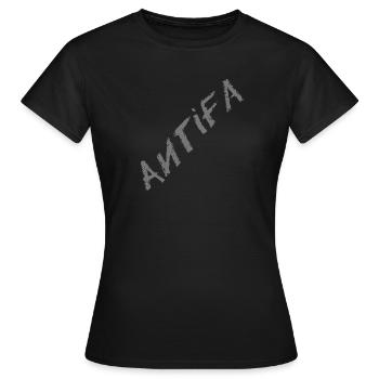 Antifa - Women's T-Shirt - black - Front - AI Model Female 172 dark (172cm)