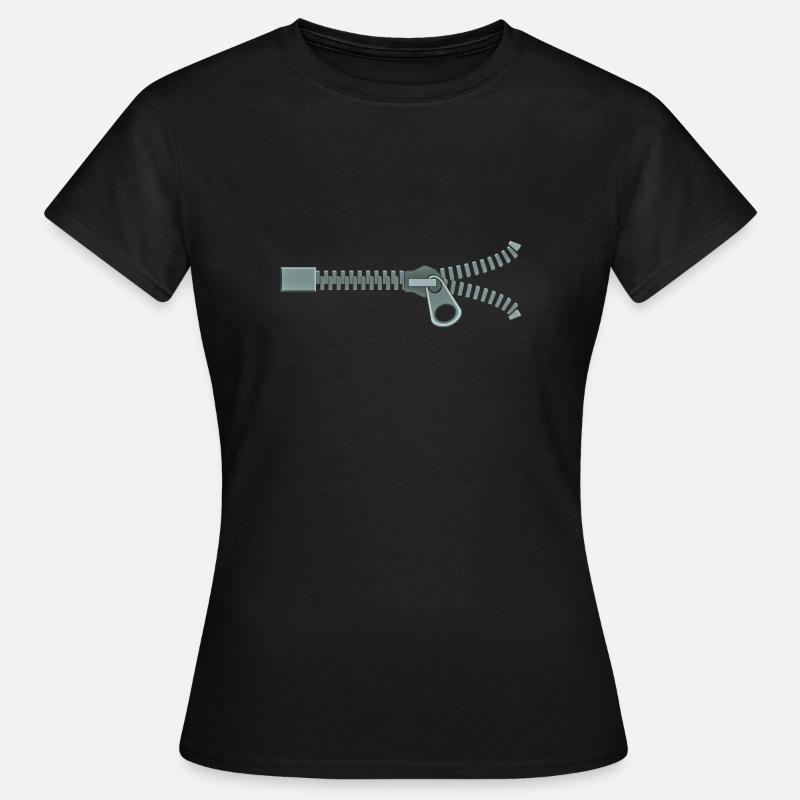 Fermeture éclair fermeture éclair fermeture éclair - T-shirt Femme - noir