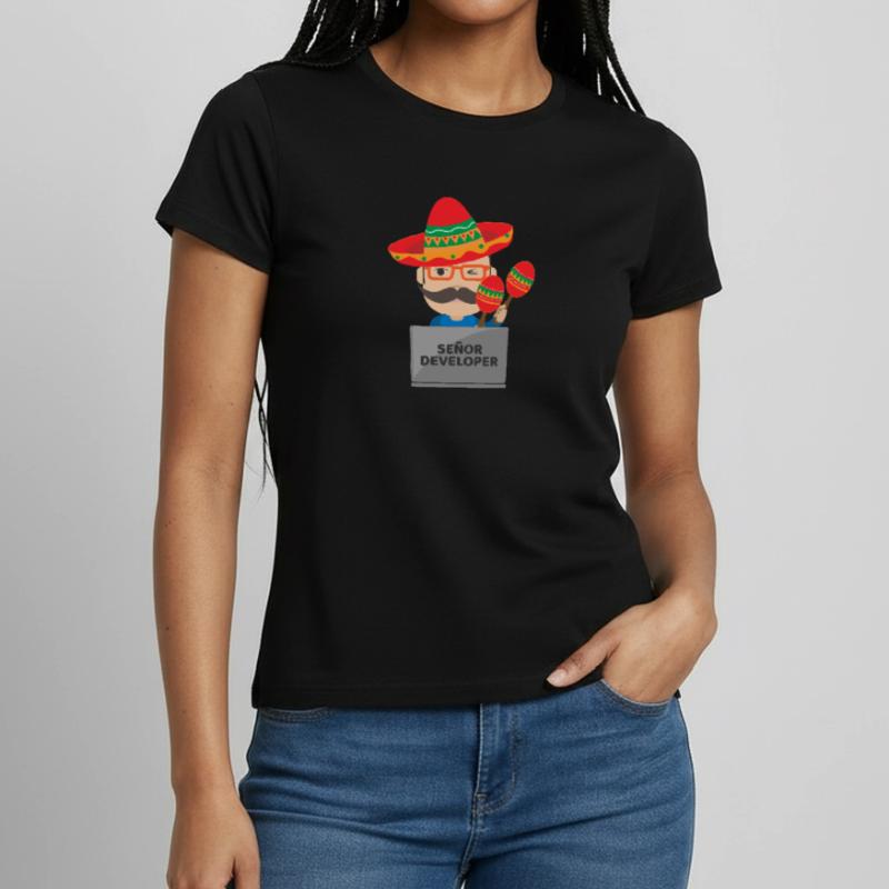 Señor Developer Senior Developer - Idée cadeau T-shirt Femme