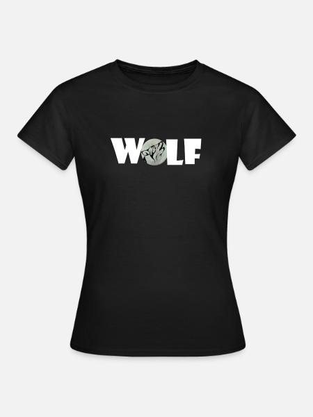 Lune de loup lune - T-shirt Femme - noir
