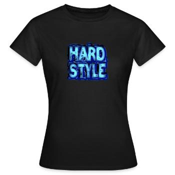 Hardstyle - Frauen T-Shirt - Schwarz - Vorne - AI Model Female 172 dark (172cm)