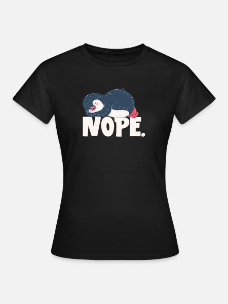 NOPE - Dame-T-shirt - sort