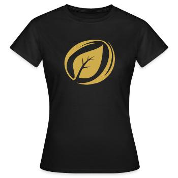 leaf day - Frauen T-Shirt - Schwarz - Vorne - AI Model Female 172 dark (172cm)