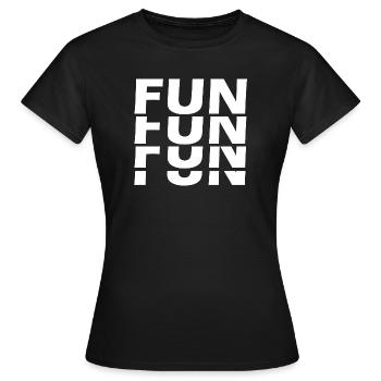 Fun Fun Fun Fun - Women's T-Shirt - black - Front - AI Model Female 172 dark (172cm)