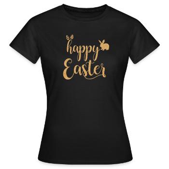 Joyeuses Pâques - T-shirt Femme - noir - Devant - AI Model Female 172 dark (172cm)