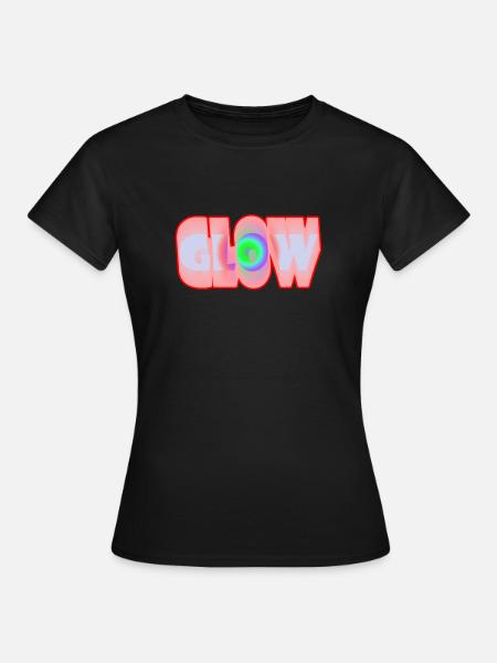 Glow - Frauen T-Shirt - Schwarz