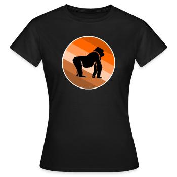 gorilla - Women's T-Shirt - black - Front - AI Model Female 172 dark (172cm)