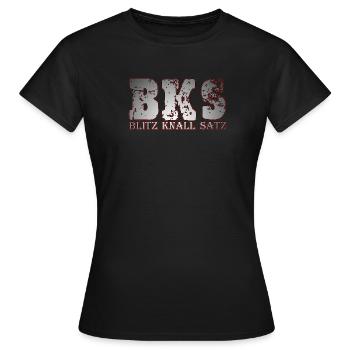 BKS feux d’artifice coup d’éclat jeu - T-shirt Femme - noir - Devant - AI Model Female 172 dark (172cm)