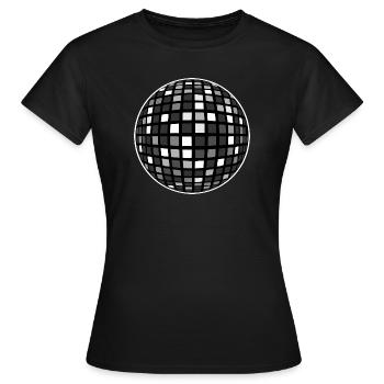 Soirée DJ Disco Ball - T-shirt Femme - noir - Devant - AI Model Female 172 dark (172cm)