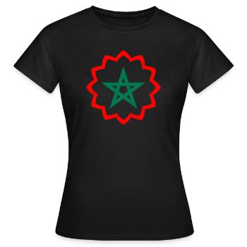 MAROKKO - Frauen T-Shirt - Schwarz - Vorne - AI Model Female 172 dark (172cm)