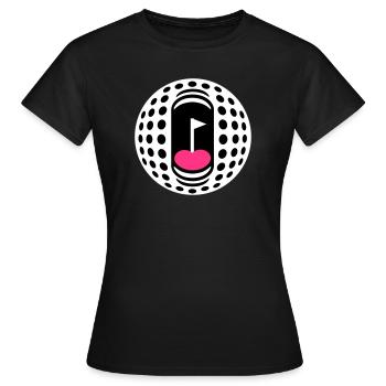 Golfball-Süchtigen - Frauen T-Shirt - Schwarz - Vorne - AI Model Female 172 dark (172cm)