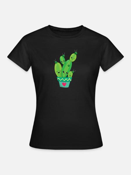 CACTUS - Frauen T-Shirt - Schwarz