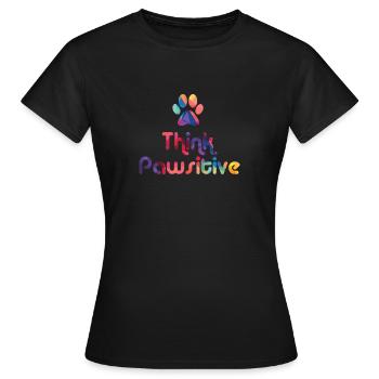 Face Mask Dog Paw Paw Paw Gift - Women's T-Shirt - black - Front - AI Model Female 172 dark (172cm)