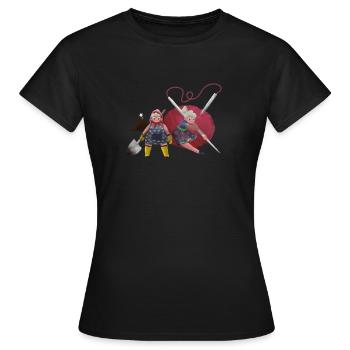 Aventures de grand-mère - T-shirt Femme - noir - Devant - AI Model Female 172 dark (172cm)