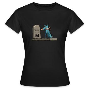 Tindaloo & Escher - Frauen T-Shirt - Schwarz - Vorne - AI Model Female 172 dark (172cm)