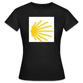jakobsmuschel - Frauen T-Shirt - Schwarz - Vorne - AI Model Female 172 dark (172cm)
