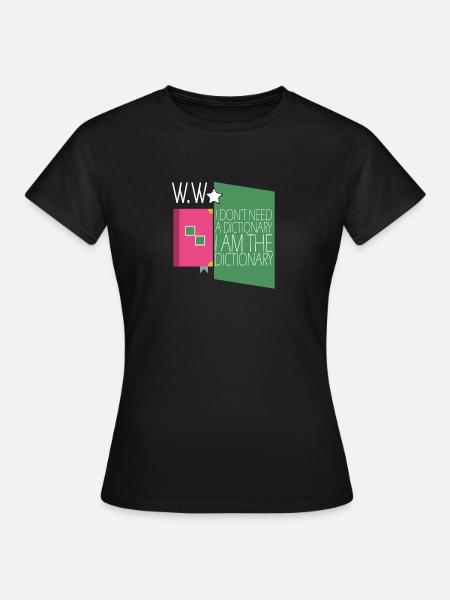 Woerterbuch Lexikon Geschenkidee - Frauen T-Shirt - Schwarz