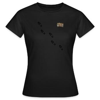 Jakobsweg - Frauen T-Shirt - Schwarz - Vorne - AI Model Female 172 dark (172cm)