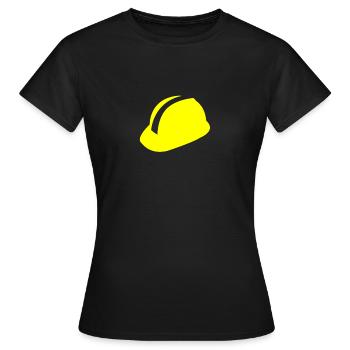 Schutzhelm - Frauen T-Shirt - Schwarz - Vorne - AI Model Female 172 dark (172cm)