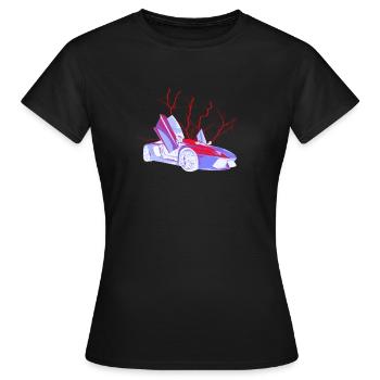 Lambo Aventador Storm Red - T-shirt Femme - noir - Devant - AI Model Female 172 dark (172cm)