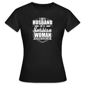 Souabe Souabe Femme au foyer Souabe Idée cadeau - T-shirt Femme - noir - Devant - AI Model Female 172 dark (172cm)