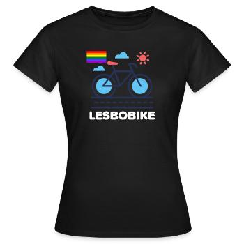 Lesbienne - T-shirt Femme - noir - Devant - AI Model Female 172 dark (172cm)