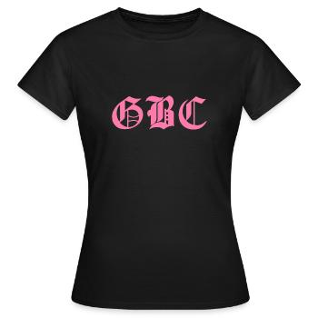 GBC Pink Lettering - Women's T-Shirt - black - Front - AI Model Female 172 dark (172cm)