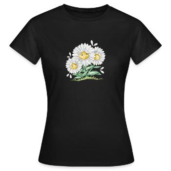 Marguerite - T-shirt Femme - noir - Devant - AI Model Female 172 dark (172cm)