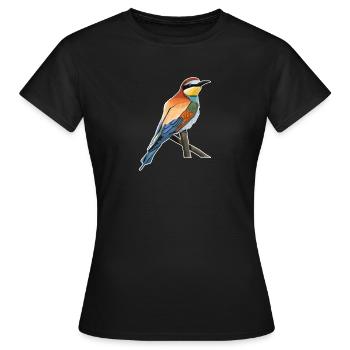 conception d'oiseau guêpier jz.birds - T-shirt Femme - noir - Devant - AI Model Female 172 dark (172cm)