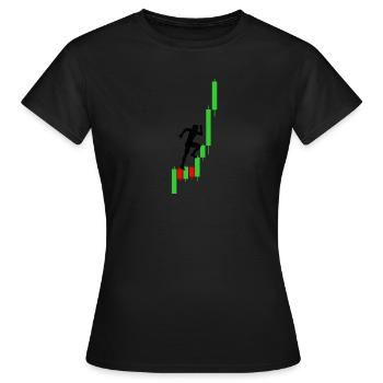 commerce - T-shirt Femme - noir - Devant - AI Model Female 172 dark (172cm)