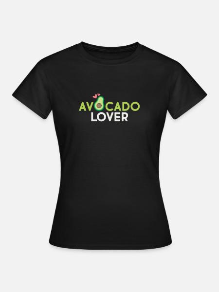 Avocado liefhebber - T-shirt dam - svart