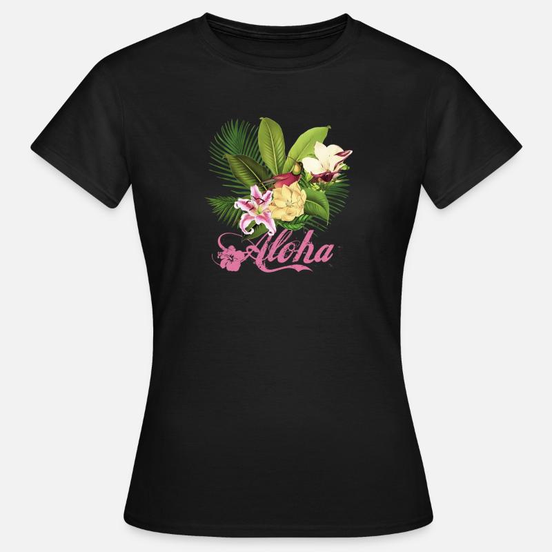 Aloha - Frauen T-Shirt - Schwarz