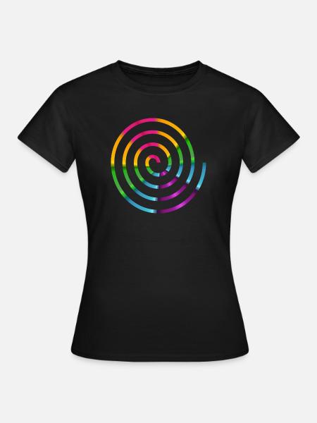 Spirale - Frauen T-Shirt - Schwarz