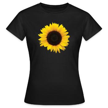 Tournesol - T-shirt Femme - noir - Devant - AI Model Female 172 dark (172cm)