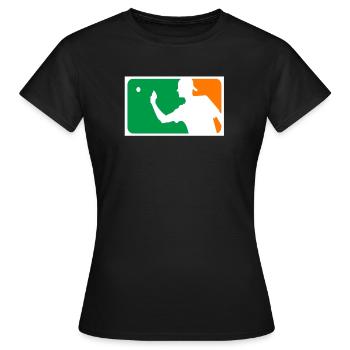 beerpong - T-shirt Femme - noir - Devant - AI Model Female 172 dark (172cm)