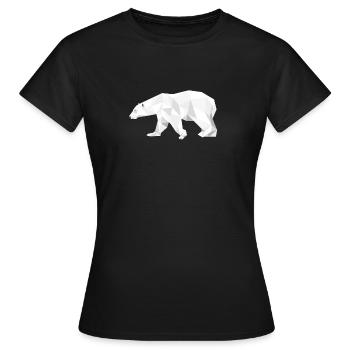 Eisbär - Frauen T-Shirt - Schwarz - Vorne - AI Model Female 172 dark (172cm)