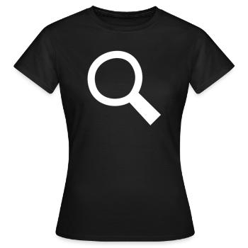 Rechercher - T-shirt Femme - noir - Devant - AI Model Female 172 dark (172cm)