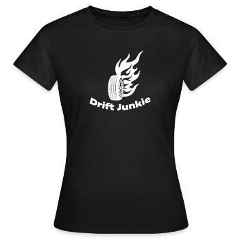 Dérive dire dérive - T-shirt Femme - noir - Devant - AI Model Female 172 dark (172cm)